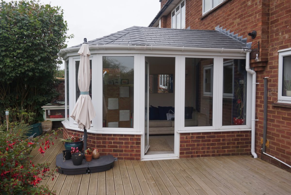 Victorian tiled roof in Pewter Grey