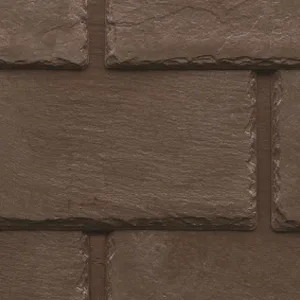 Tapco Slate Chestnut Brown roof tile sample